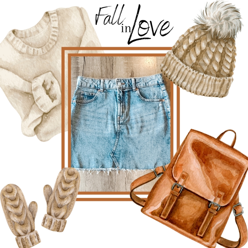 Wild Fable Denim Jean Mini Skirt